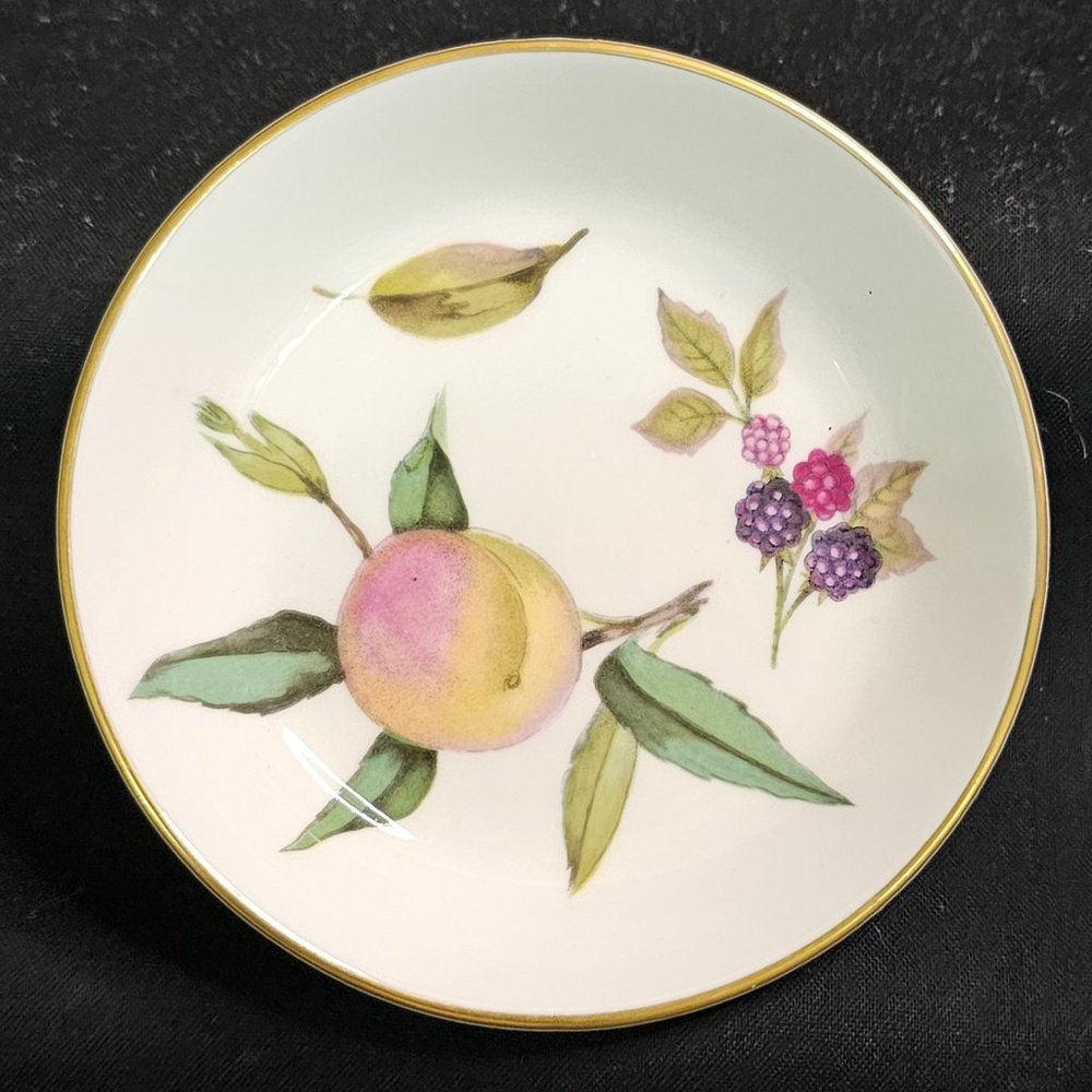 Royal Worcester Arden Porcelain Bone China 4" Coaster Trinket Small Dish England